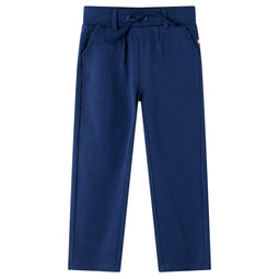 Kinderbroek met trekkoord 128 marineblauw