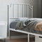 Hoofdbord 80 cm metaal wit