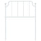 Hoofdbord 80 cm metaal wit