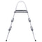 Zwembadladder 84 cm staal grijs