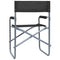 Regisseursstoelen 2 st staal zwart