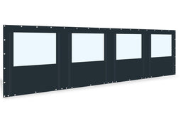 PVC zijwand raam en ritsen 8m breed-250cm hoog-kies je kleur