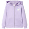 Kindervest met capuchon 116 lila