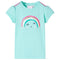 Kindershirt 140 lichtmintkleurig