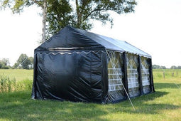 Premium Partytent PVC 4x8x2 mtr in Zwart