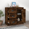 Dressoir 70x35,5x67,5 cm bewerkt hout gerookt eikenkleurig