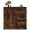 Dressoir 70x35,5x67,5 cm bewerkt hout gerookt eikenkleurig