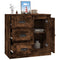 Dressoir 70x35,5x67,5 cm bewerkt hout gerookt eikenkleurig