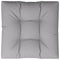 Palletkussen 80x80x12 cm stof grijs
