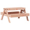 Picknicktafel voor kinderen 88x97x52 cm massief douglashout