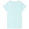Kindershirt 92 lichtzeeblauw