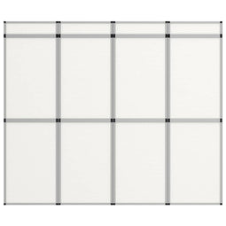 Promotiewand met 12 panelen inklapbaar 242x200 cm wit