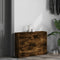 Schoenenkast 80x21x57 cm bewerkt hout gerookt eikenkleurig