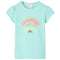 Kindershirt 116 lichtzeeblauw