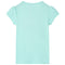Kindershirt 116 lichtzeeblauw