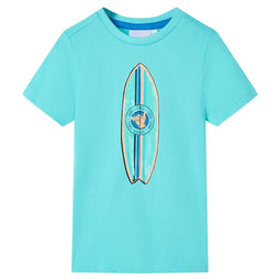 Kindershirt met korte mouwen 104 zeeblauw
