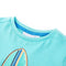 Kindershirt met korte mouwen 104 zeeblauw