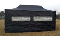 Partytent Easy Up Aluminium 3 x 6 meter met zijwanden in Zwart