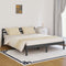Slaapbank 160x200 cm massief grenenhout grijs