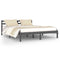 Slaapbank 160x200 cm massief grenenhout grijs