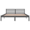 Slaapbank 160x200 cm massief grenenhout grijs