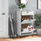 Schoenenkast VIKEN massief grenenhout wit