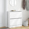 Schoenenkast 80x21x87,5 cm bewerkt hout wit