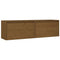 Wandkasten 2 st 60x30x35 cm massief grenenhout honingbruin
