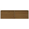 Wandkasten 2 st 60x30x35 cm massief grenenhout honingbruin