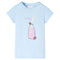 Kindershirt 116 zachtblauw