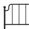 Hoofdbord 160 cm metaal zwart