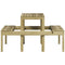 Picknicktafel 110x134x75 cm gempregneerd grenenhout