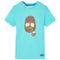 Kindershirt met korte mouwen 140 zeeblauw