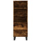 Hoge kast 40x36x110 cm bewerkt hout gerookt eiken