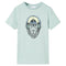 Kindershirt met strepen 116 lichtmint