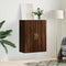 Wandkast 69,5x34x90 cm bruineikenkleurig