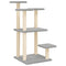 Krabpalen met platforms 98,5 cm lichtgrijs