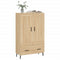 Hoge kast 69,5x31x115 cm bewerkt hout sonoma eikenkleurig