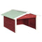 Overkapping voor grasmaaier 72x87x50 cm vurenhout rood en wit