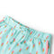 Kindershorts met trekkoord ijsjesprint 116 lichtmintkleurig