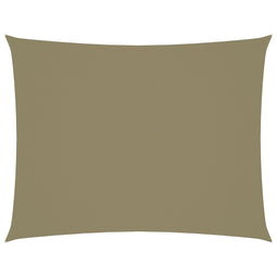 Zonnescherm rechthoekig 6x8 m oxford stof beige