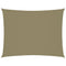 Zonnescherm rechthoekig 6x8 m oxford stof beige