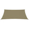 Zonnescherm rechthoekig 6x8 m oxford stof beige