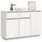Dressoir 110x34x75 cm massief grenenhout wit