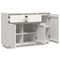 Dressoir 110x34x75 cm massief grenenhout wit