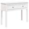 Wandtafel 100x35x75 cm massief grenenhout wit