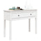 Wandtafel 100x35x75 cm massief grenenhout wit