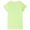 Kindershirt 104 neongeel