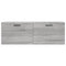 Wandkast 100x36,5x35 cm bewerkt hout grijs sonoma eikenkleurig