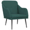 Fauteuil 63x76x80 cm stof donkergroen